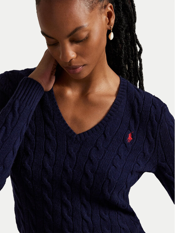 Polo Ralph Lauren Polo Ralph Lauren Pulover 211971866003 Mornarsko modra Slim Fit