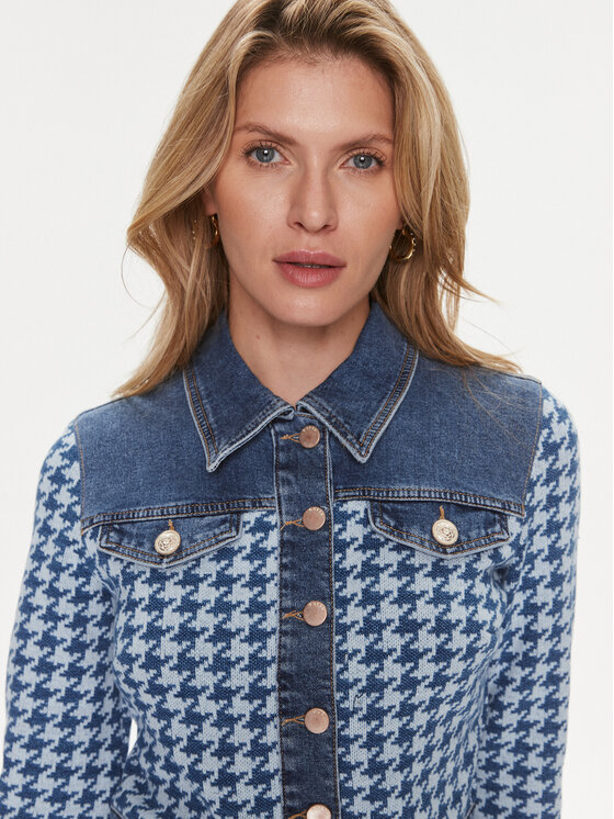 Guess Guess Τζιν μπουφάν Tweed W4RN55 D59L1 Μπλε Regular Fit