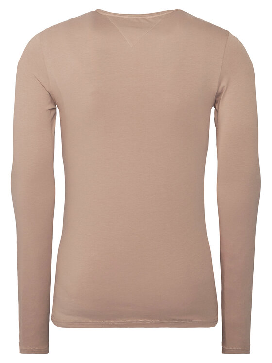 Tommy Hilfiger Tommy Hilfiger Longsleeve krekls MW0MW10804 Bēšs Slim Fit