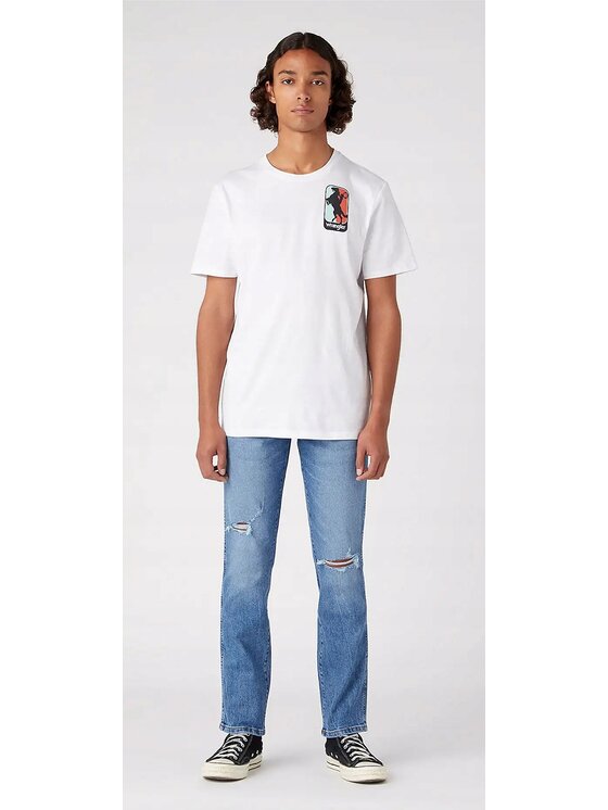 Wrangler Wrangler Jeansy Larston Niebieski Slim Fit