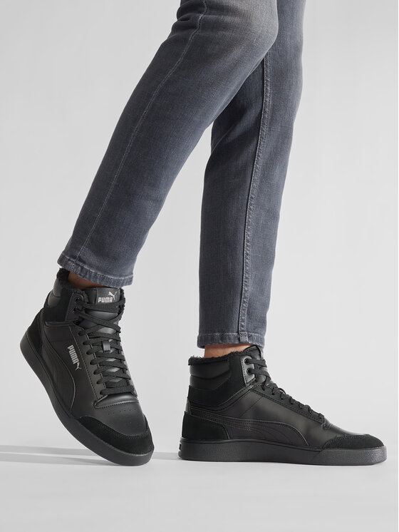 Puma Puma Tenisice Shuffle Mid Fur 387609 01 Crna