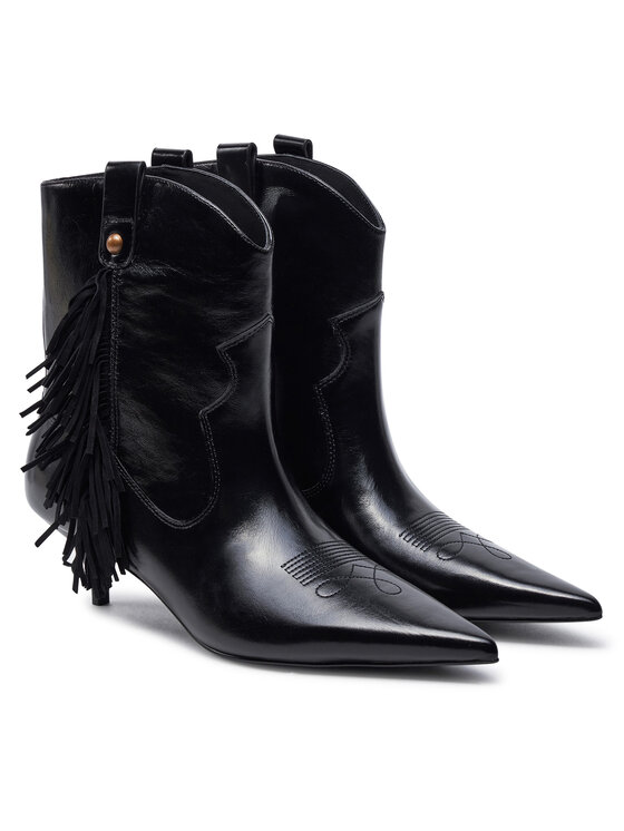 PINKO PINKO Kaubojske čizme Ada 12 SD0099 P043 Crna