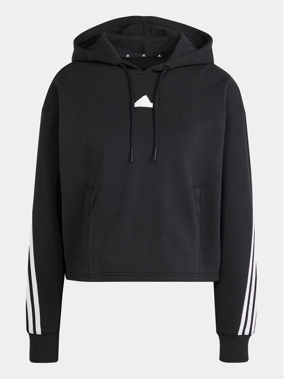 adidas adidas Bluza Future Icons 3-Stripes IP1533 Czarny Loose Fit