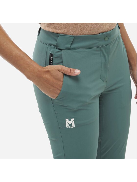 Millet Millet Spodnie outdoor Ubic Stretch Pant W Zielony Regular Fit