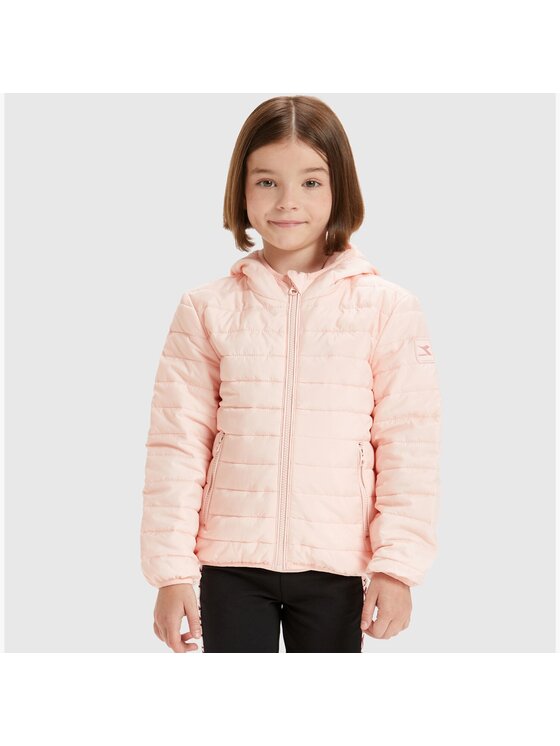 Diadora Diadora Kurtka przejściowa DIADORA JU.HOODIE LIGHT JACKET Różowy Regular Fit