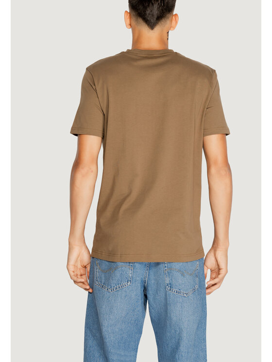 BOSS Boss T-shirt THINKING 1 Marrone Shirt Fit