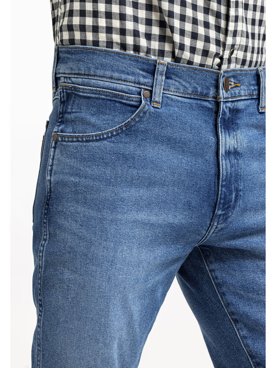 Wrangler Wrangler Jeansy LARSTON Niebieski Slim Fit
