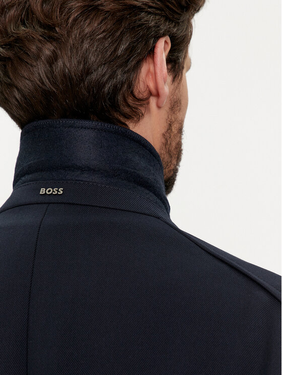 BOSS Boss Płaszcz przejściowy H-Hyde-Bib-234 50511975 Granatowy Slim Fit