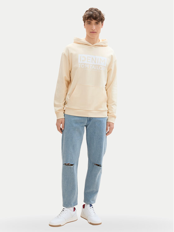 Tom Tailor Denim Tom Tailor Denim Felpa 1041482 Écru Regular Fit
