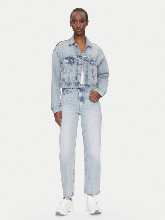 Tommy Jeans Tommy Jeans Traperice Layla DW0DW20593 Plava Straight Fit