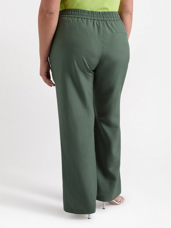 Fiorella Rubino Fiorella Rubino Spodnie materiałowe P133T004832N035 Zielony Regular Fit