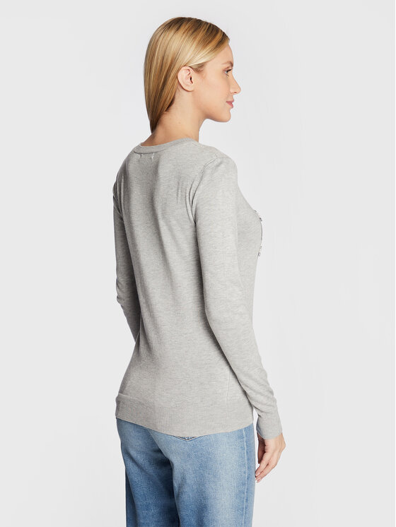 Guess Guess Πουλόβερ Liliane W2BR51 Z2NQ2 Γκρι Slim Fit