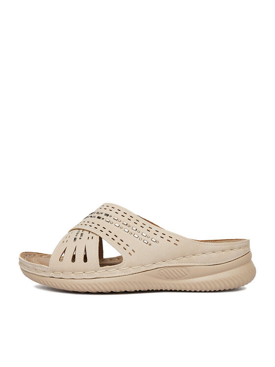 Go Soft Go Soft Pantoletten CEO-WYL05010-08 Beige