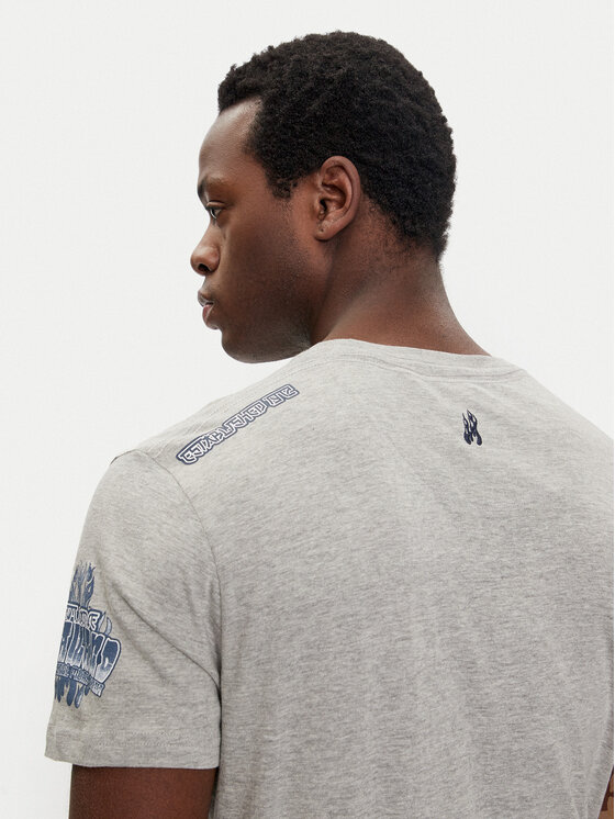 Brave Soul Brave Soul T-Shirt MTS-149SKEN Szary Regular Fit