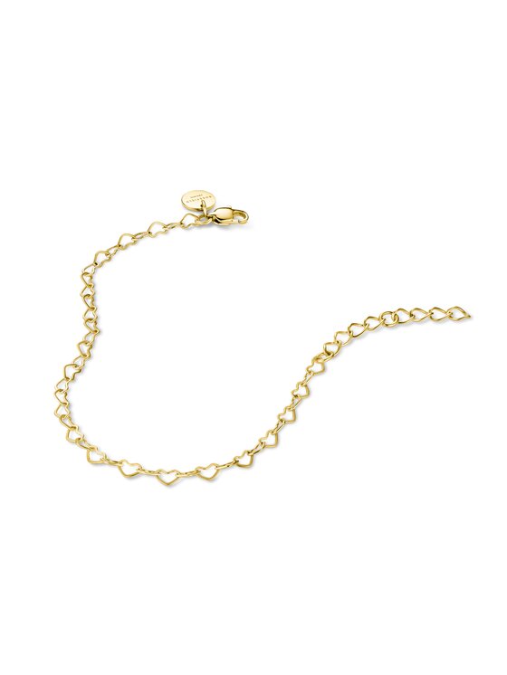 Rosefield Rosefield Bransoletka Heart Chain Bracelet Gold Złoty