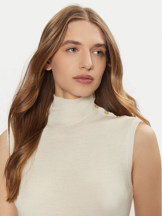 BOSS BOSS Dolcevita Fermesa 50530703 Écru Regular Fit