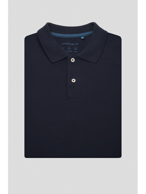 Lancerto Lancerto Polo Cassian PO073125000004 Granatowy Regular Fit