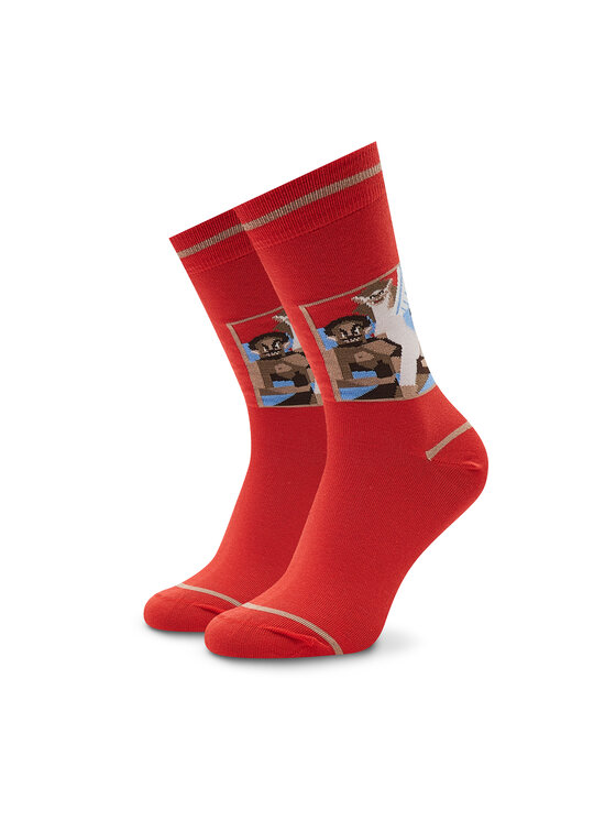 Stereo Socks Visoke Nogavice Unisex Wet Nightmare Rdeča