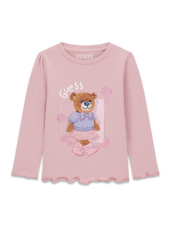 Guess Bluza K6YI11 K3676 Roza Regular Fit