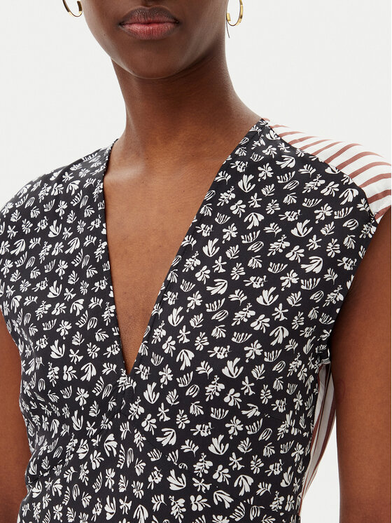 Marella Marella Ljetna haljina Scopa 2513221362200 Crna Regular Fit