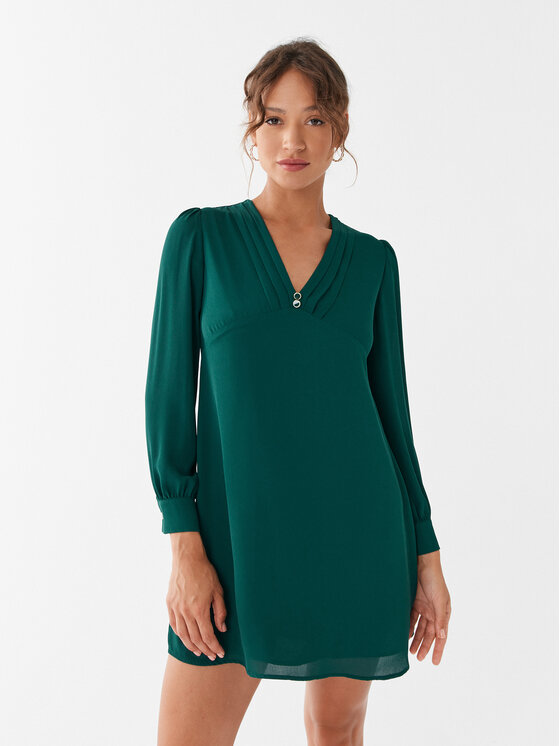 Liu Jo Liu Jo Vsakodnevna obleka MF3322 T0414 Zelena Regular Fit