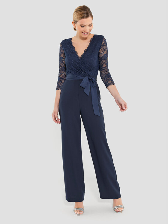 Swing Swing Kombinezon 3AE00300 Granatowy Regular Fit