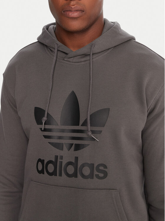 adidas adidas Bluză adicolor Classics Trefoil JY3765 Gri Regular Fit