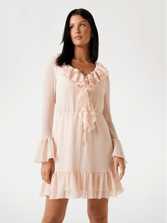 Guess Guess Každodenní šaty 175821 Růžová Classic Fit