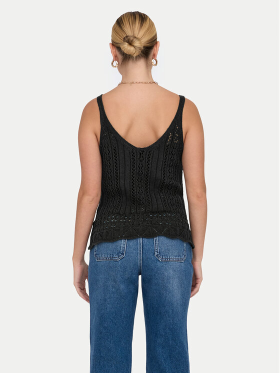 ONLY ONLY Top Lyzet 15277573 Čierna Regular Fit