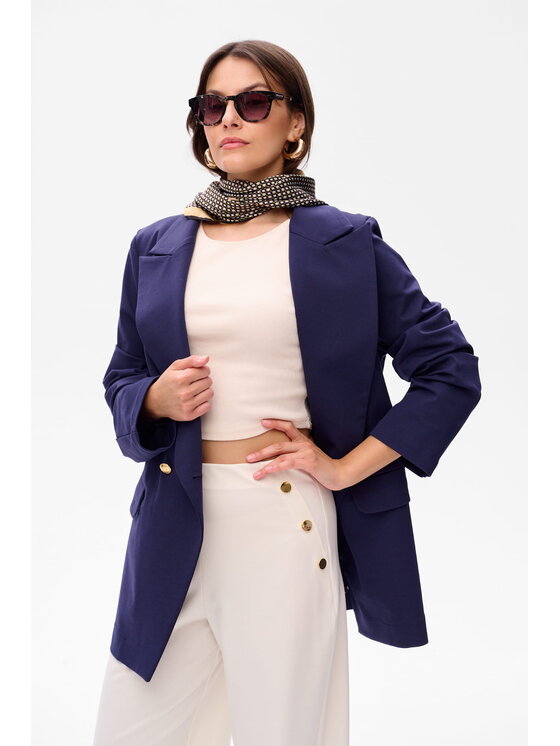 blue shadow blue shadow Marynarka Endorfina Granatowy Regular Fit