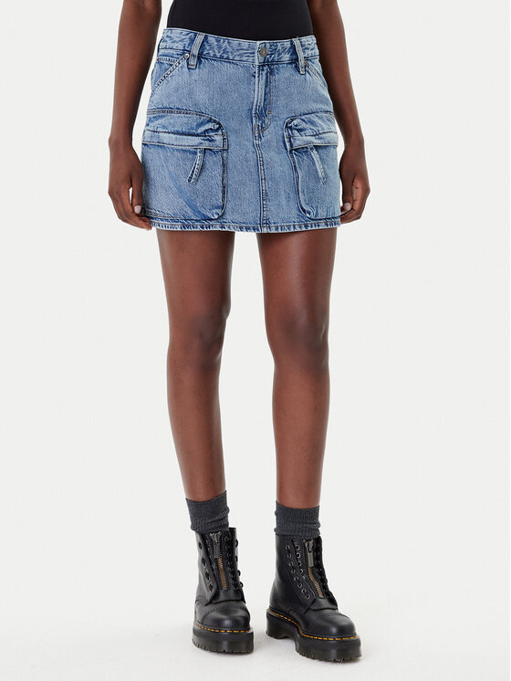 G-Star Raw G-Star Raw Farmer szoknya D27703-D536 Kék Regular Fit