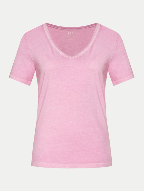 Gap Gap T-shirt 740140-67 Ružičasta Regular Fit