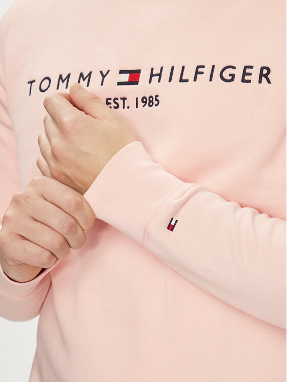 Tommy Hilfiger Tommy Hilfiger Bluza Logo MW0MW11596 Różowy Regular Fit