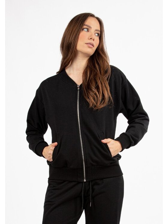DKaren Sport DKaren Sport Bluza DK-K-B24 Czarny Classic Fit