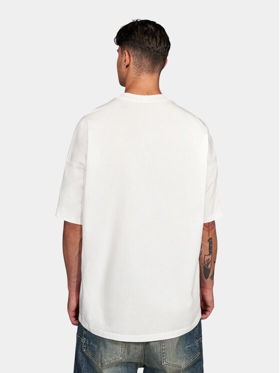 MADE BY SOCIETY MADE BY SOCIETY T-Shirt Dualis - T17989 Biały Basic Fit