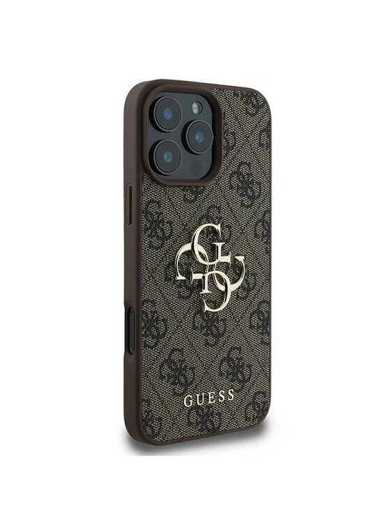 Guess Guess Etui na telefon iPhone 16 Pro Brązowy