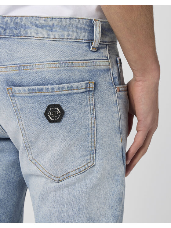 PHILIPP PLEIN PHILIPP PLEIN Jeansy 30579 Niebieski Straight Leg
