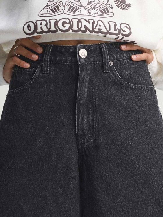 adidas adidas Jeansshorts Firebird Jorts KD2916 Schwarz Oversize