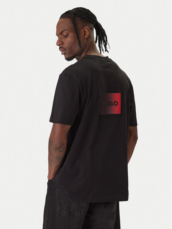 HUGO HUGO T-särk Danoto 50553144 Must Regular Fit