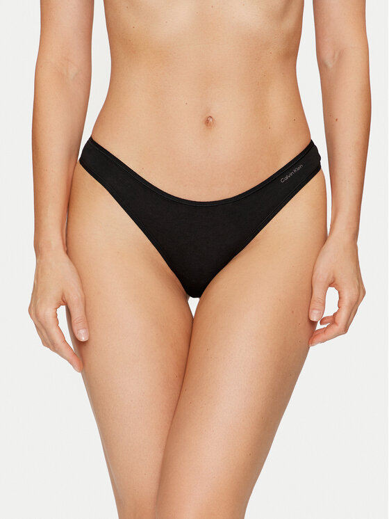Calvin Klein Underwear Calvin Klein Underwear Σετ 3 τεμάχια στρίνγκ 000QD5217E Μαύρο