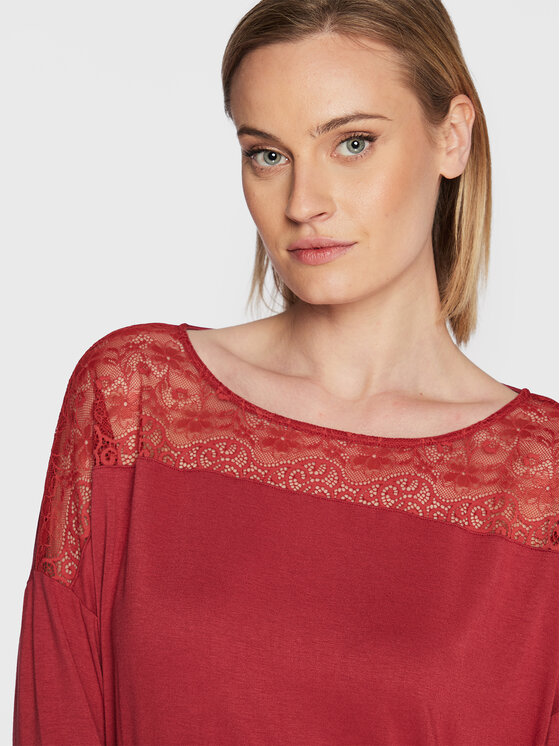 Triumph Triumph Piżama Amourette 10209624 Czerwony Regular Fit