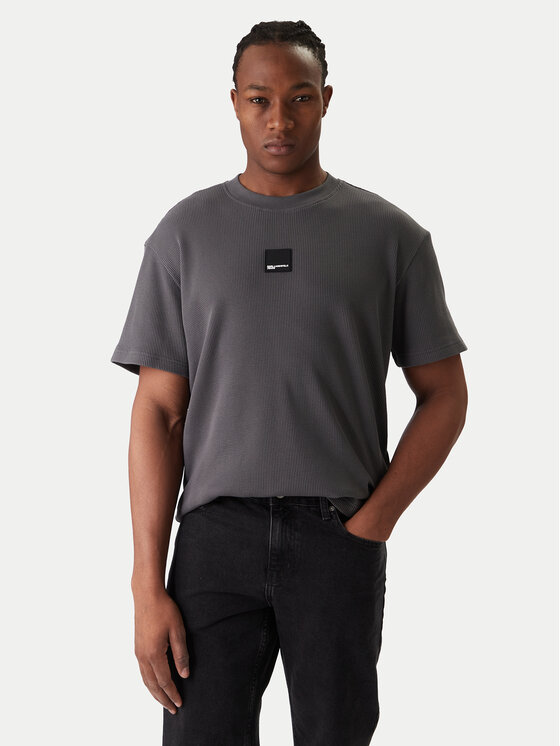 Karl Lagerfeld Jeans Tricou B1M17082 Gri Regular Fit