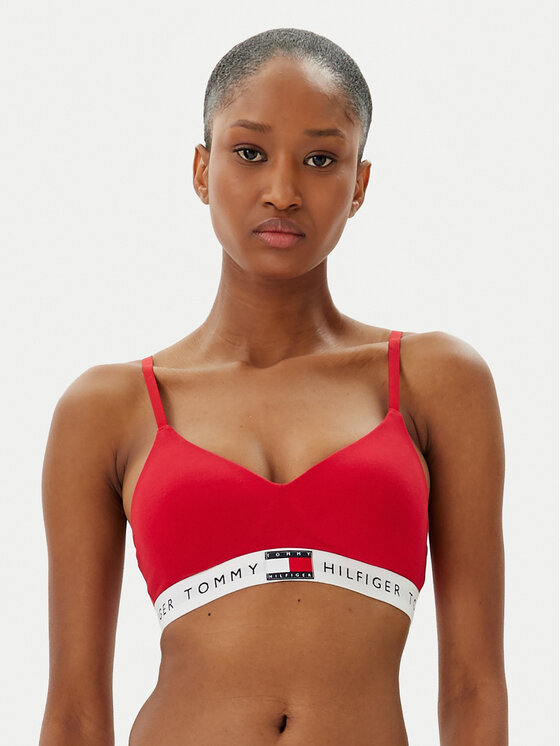 Tommy Hilfiger Tommy Hilfiger Trikotni nedrček UW0UW05715 Rdeča