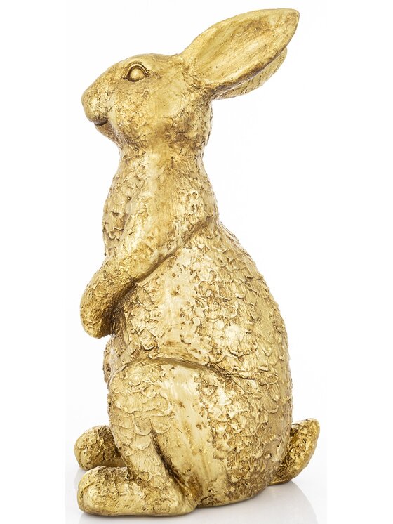 MIAhome MIAhome Figurka królika 44x20x23 cm CONILI Złoty