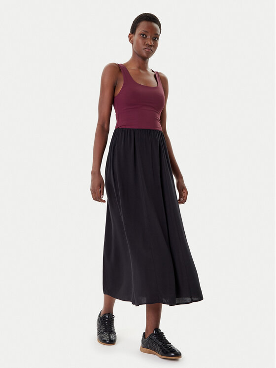 ONLY ONLY Maxi szoknya Nova 15357477 Fekete Regular Fit