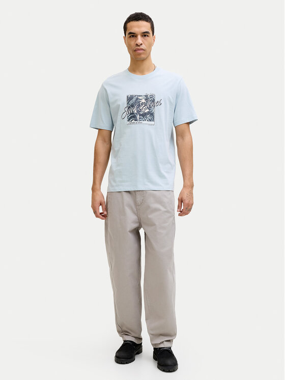 Jack & Jones Jack & Jones Tričko Honolulu 12288088 Modrá Regular Fit