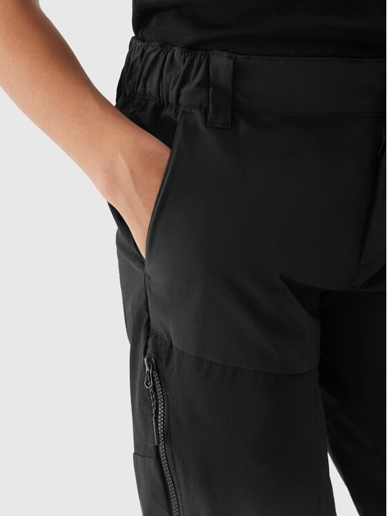 4F 4F Παντελόνι outdoor 4FJWSS24TFTRF494-21S Μαύρο Regular Fit