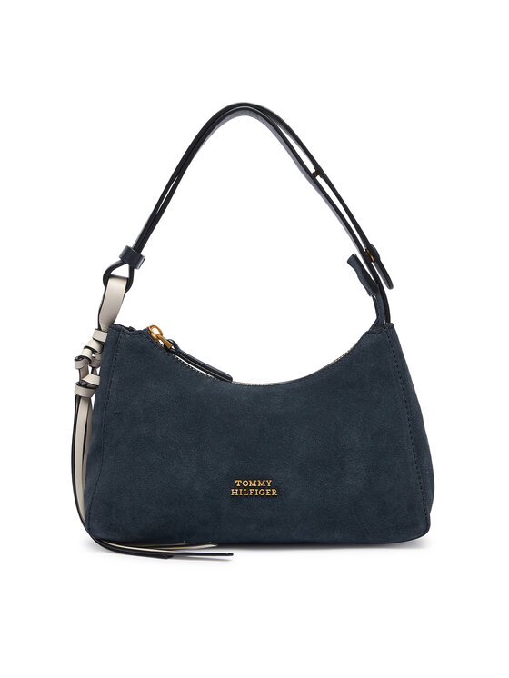 Tommy Hilfiger Tommy Hilfiger Geantă Th Statement Mini Should Bag Sue AW0AW18823 Bleumarin