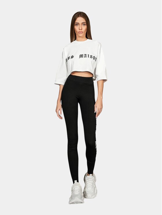 MADE BY SOCIETY MADE BY SOCIETY T-Shirt Noir Élément - T27904 Biały Basic Fit