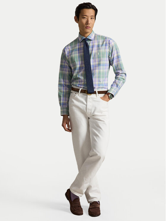 Polo Ralph Lauren Polo Ralph Lauren Cămașă 710B16789003 Verde deschis Modern Fit